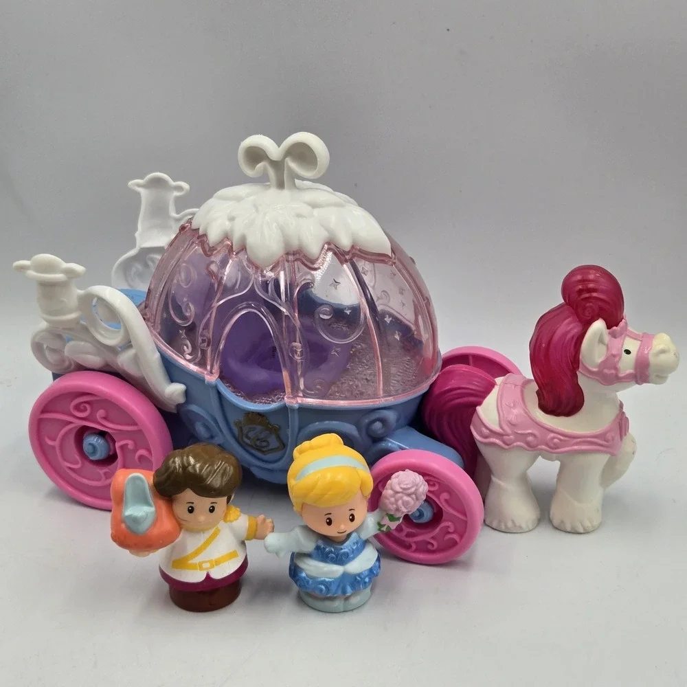 2012 Fisher Price Little People Disney Princess CINDERELLA'S COACH Carriage Work